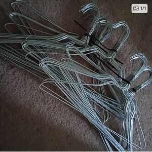 Set of Silver Wire Hangers